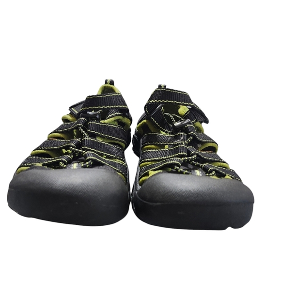 Keen‎ Newport Hybrid Sandals velcro closure black lime green little boy's size 2 - Picture 4 of 11